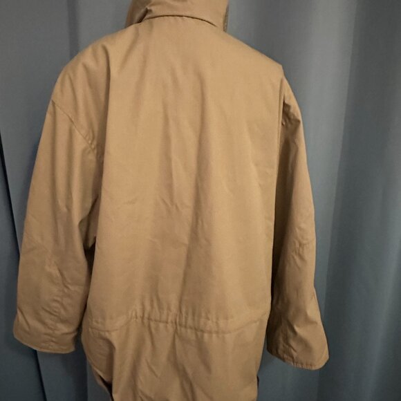 London Fog Vintage Tan Insulated Coat Women’s L Made in USA - Picture 5 of 8